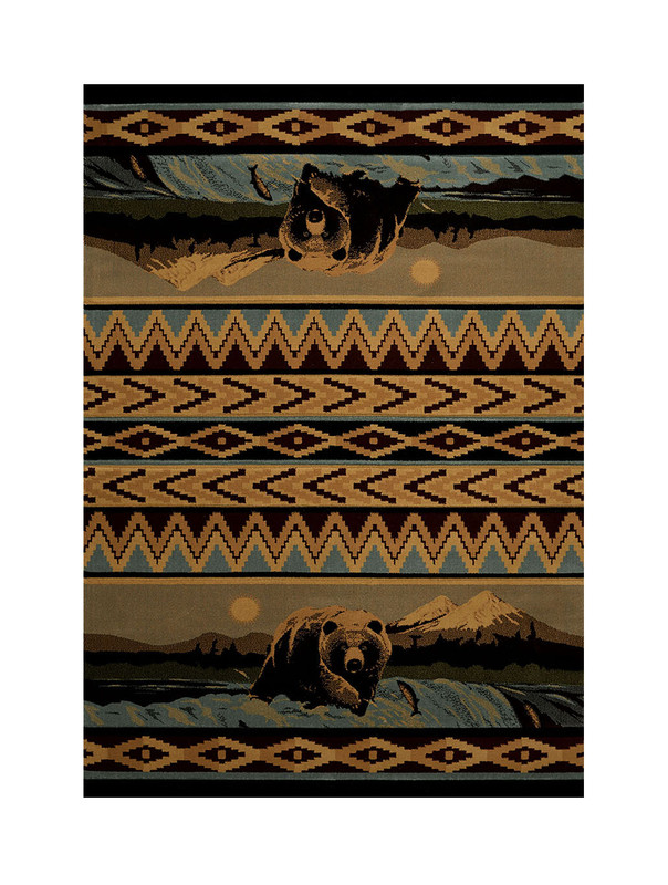 United Weavers Bear Falls Lodge Style Carpet Runner 31 X 88 Inches Main image