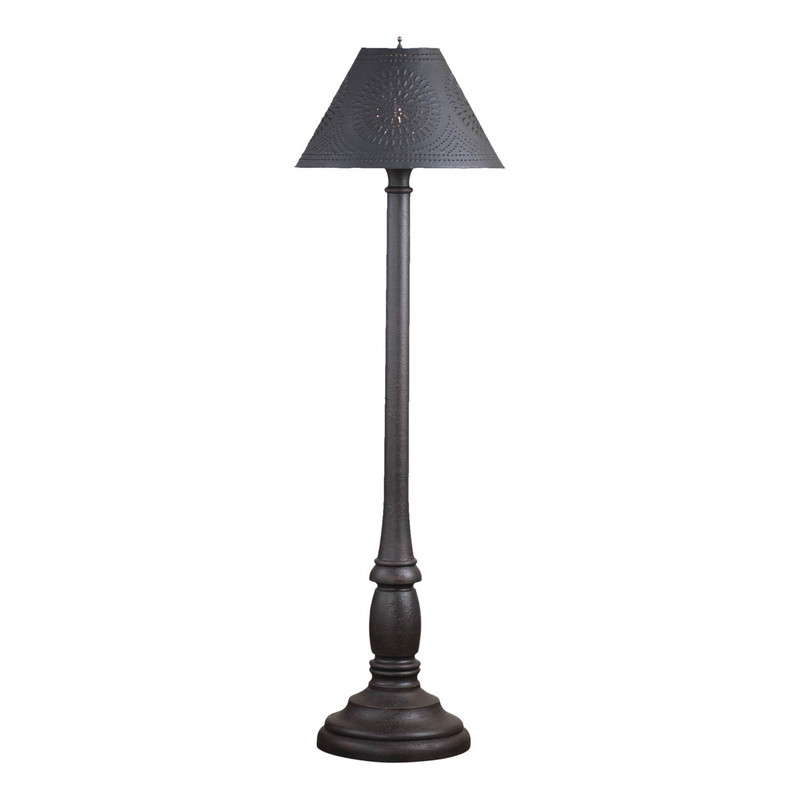 Brinton House Floor Lamp Americana Black w/shade Main image