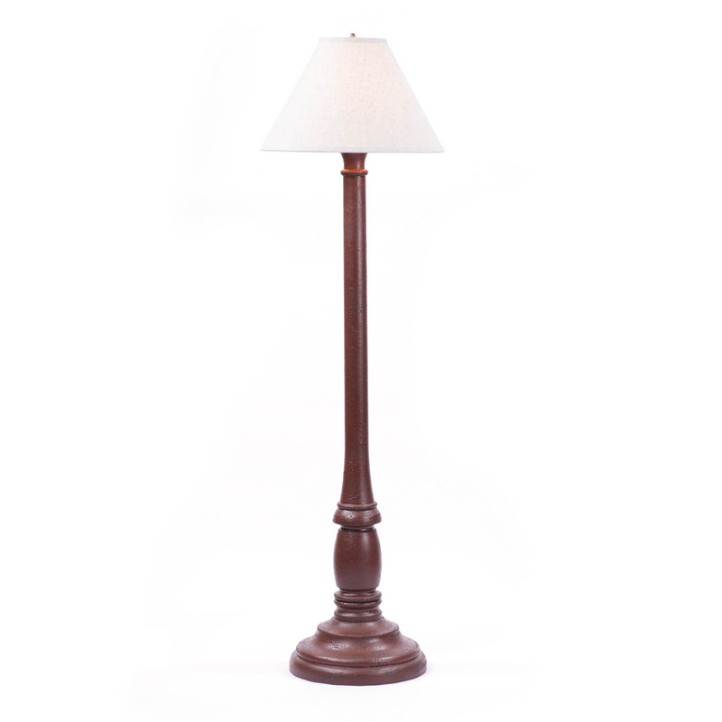 Brinton Floor Lamp in Plantation Red with Shade Main image