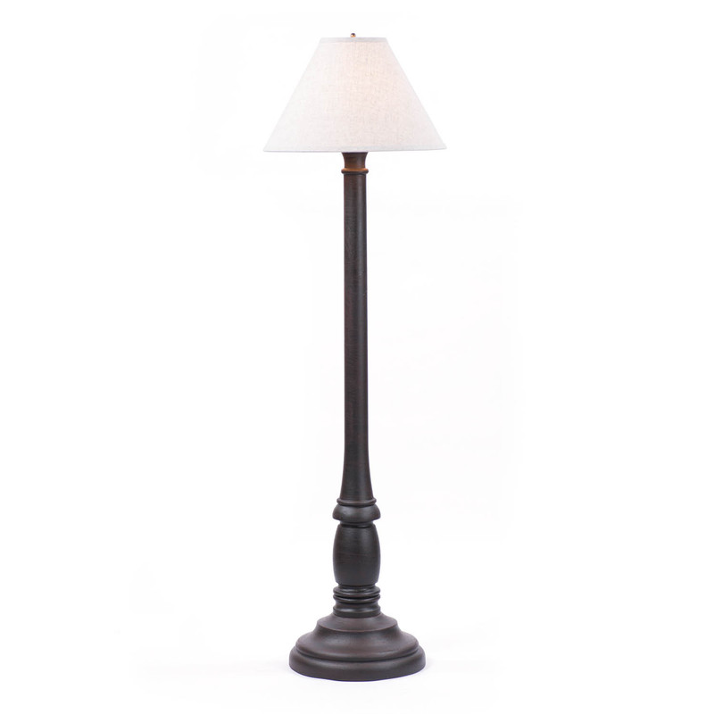 Brinton House Floor Lamp in Black with Shade Main image