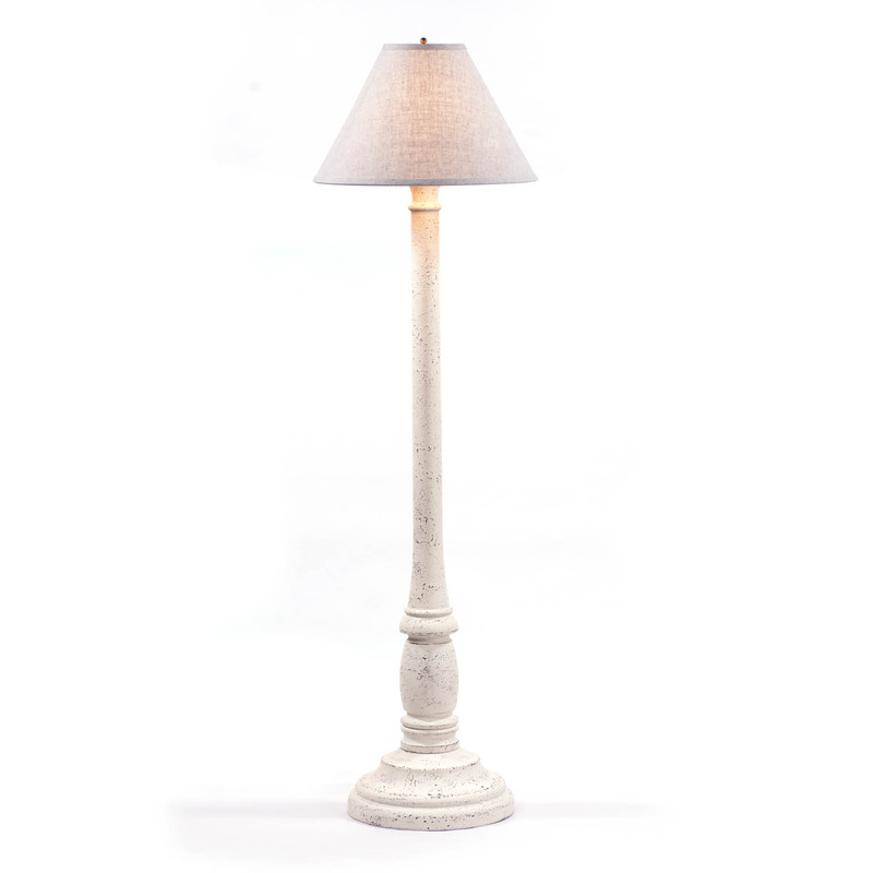 Brinton House Floor Lamp in White with Shade Main image
