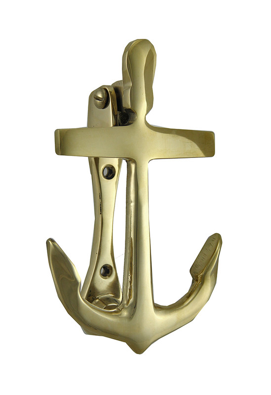 Antique Brass Nautical Anchor Door Knocker Main image