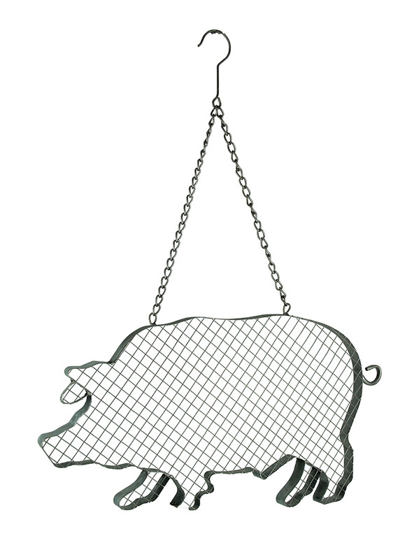 Metal and Mesh Wire Hanging Pig Farmhouse Decor Main image