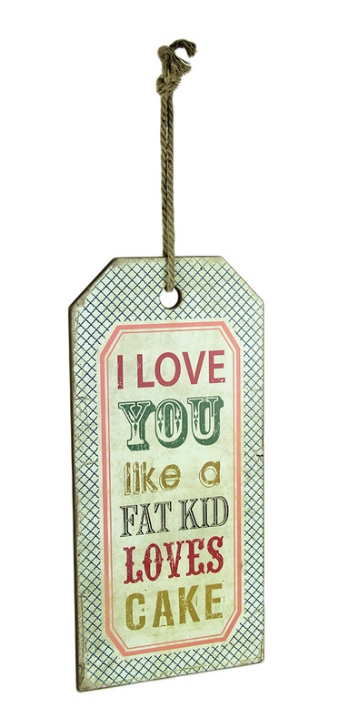 Love You Like Cake Decorative Wood Wall Hanging Main image