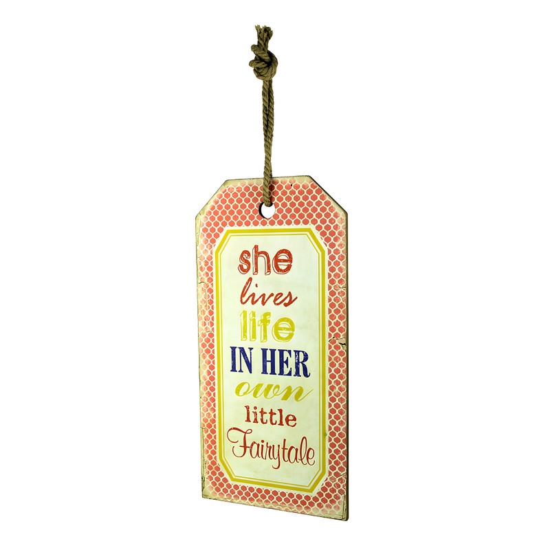 Her Own Little Fairytale Decorative Wood Wall Hanging Main image