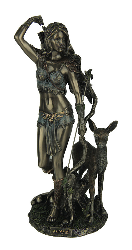 Artemis Goddess of Hunting and Wilderness Bronze Finished Statue Main image