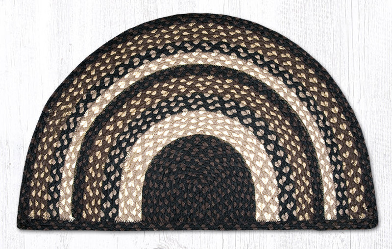 Earth Rugs SC-313 Mocha / Frappuccino Small Rug Slice 18" x 29" Main image