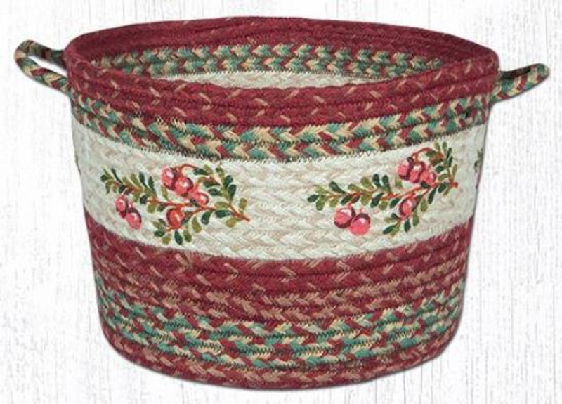 Earth Rugs UBP 9-390 Cranberry Printed  Utility Basket 13 Inch X 9 Inch Main image