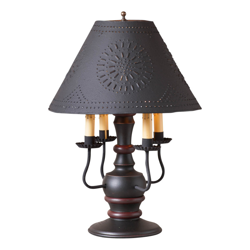 Cedar Creek Lamp in Sturbridge Black with Shade Main image
