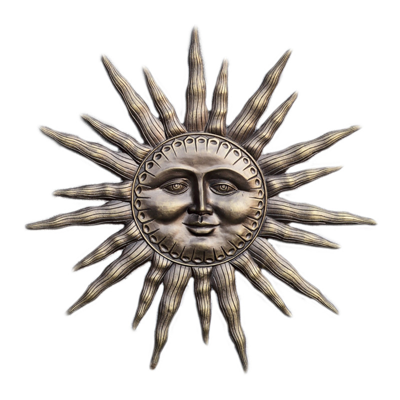 Dawn's Light 32 Inch Diameter Aluminum Sun Wall Plaque Main image