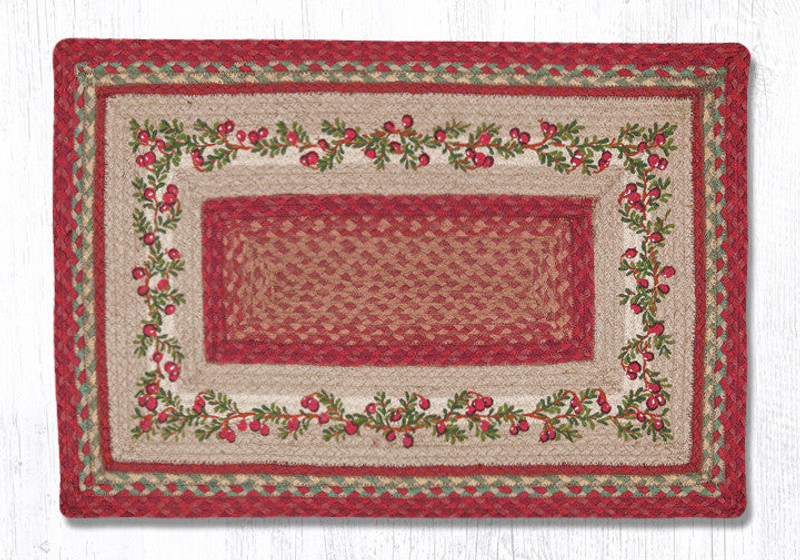 Earth Rugs PP-390 Cranberries Oblong Patch 20" x 30" Main image
