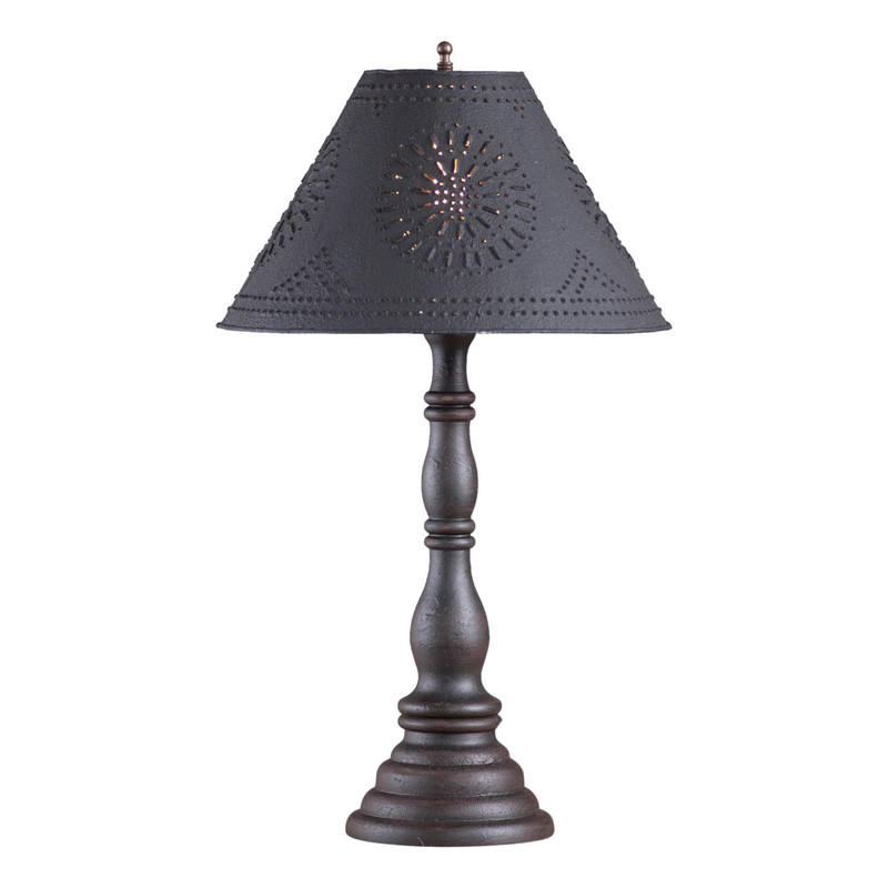 Davenport Lamp in Americana Black with Shade Main image