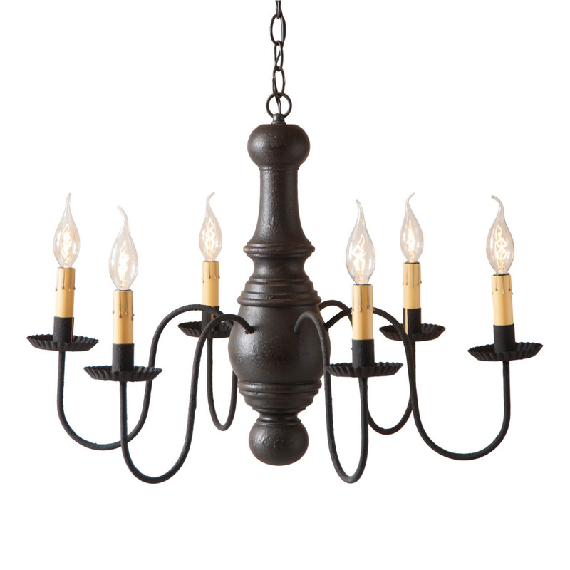 Maple Glenn Chandelier in Black Main image