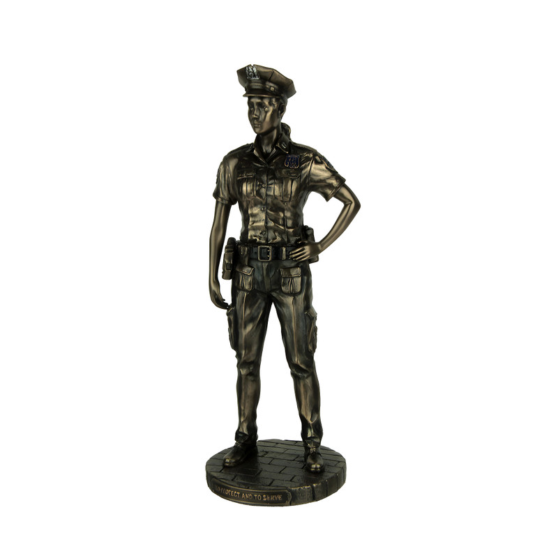 Police Woman To Protect and Serve Police Officer Tribute Statue Main image