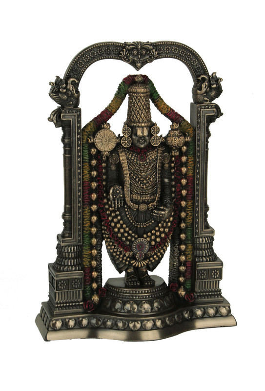 Bronze Finish Lord Venkateswara as Balaji Statue Main image