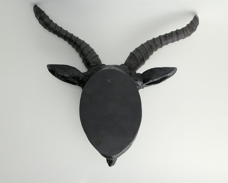 Black Baphomet Lucifer Supernatural Goat Head Sabbath Occult Wall Hanging Decor 