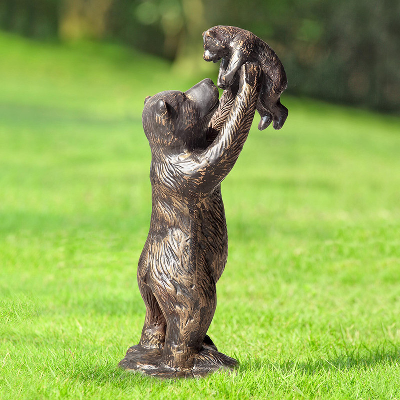 SPI Home Unbearably Cute Mama Bear and Cub Garden Sculpture Main image