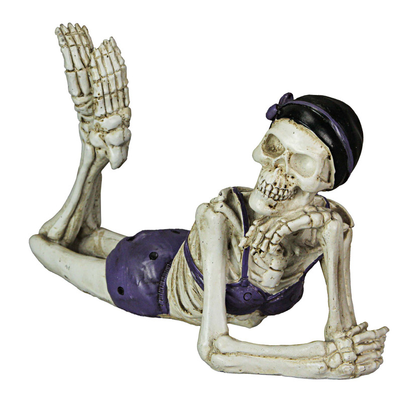 Pretty on the Inside Bathing Beauty Skeleton Statue 10 Inches Long Main image