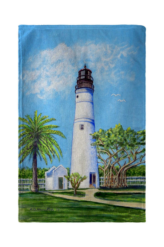 Betsy Drake Key West Lighthouse Beach Towel Main image