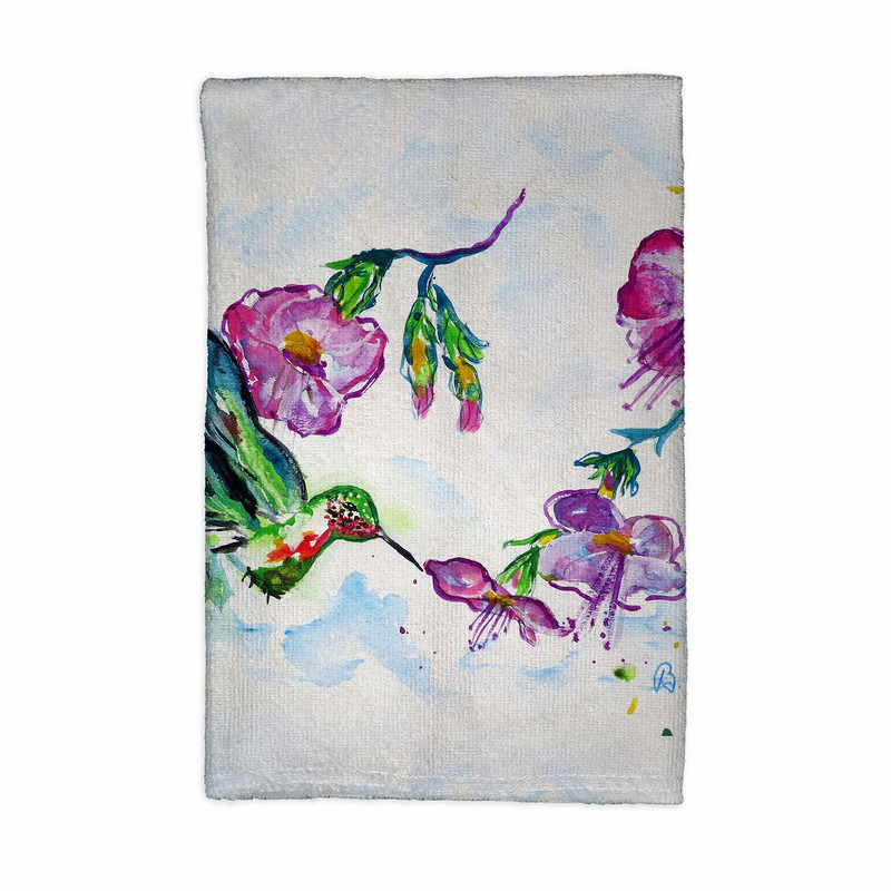 Betsy Drake Feeding Hummingbird Kitchen Towel Main image