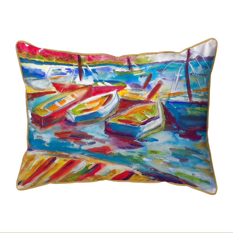 Betsy Drake Colorful Betsy's Marina II Extra Large 20 X 24 Indoor/Outdoor Pillow Main image