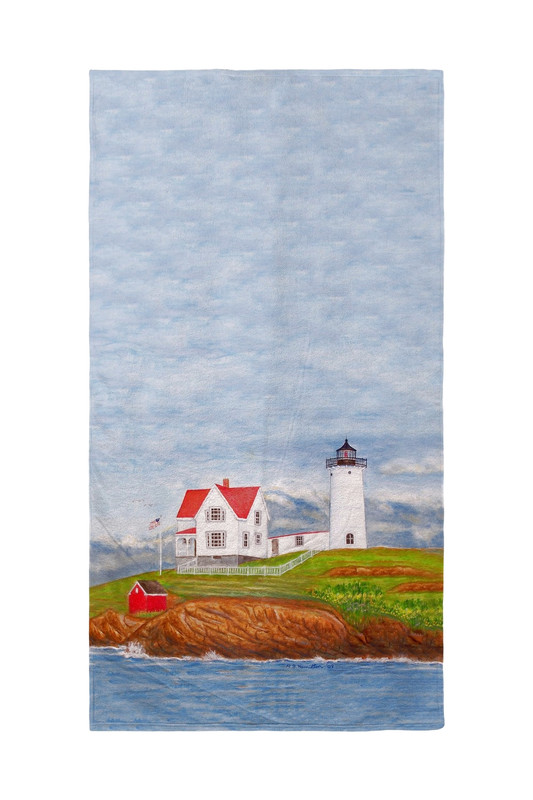 Betsy Drake Nubble Lighthouse Beach Towel Main image