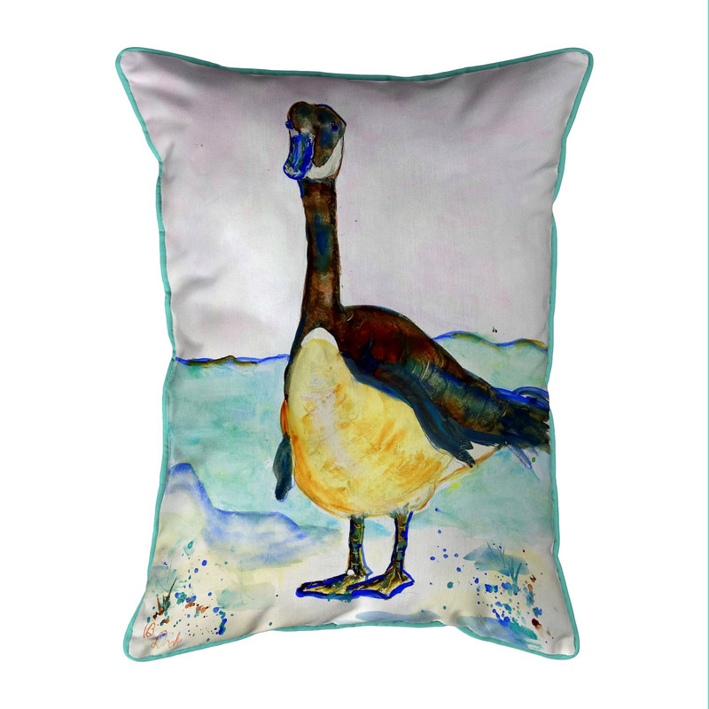 Betsy Drake Betsy's Goose 20x24 Extra Large Zippered Indoor/Outdoor Pillow Main image