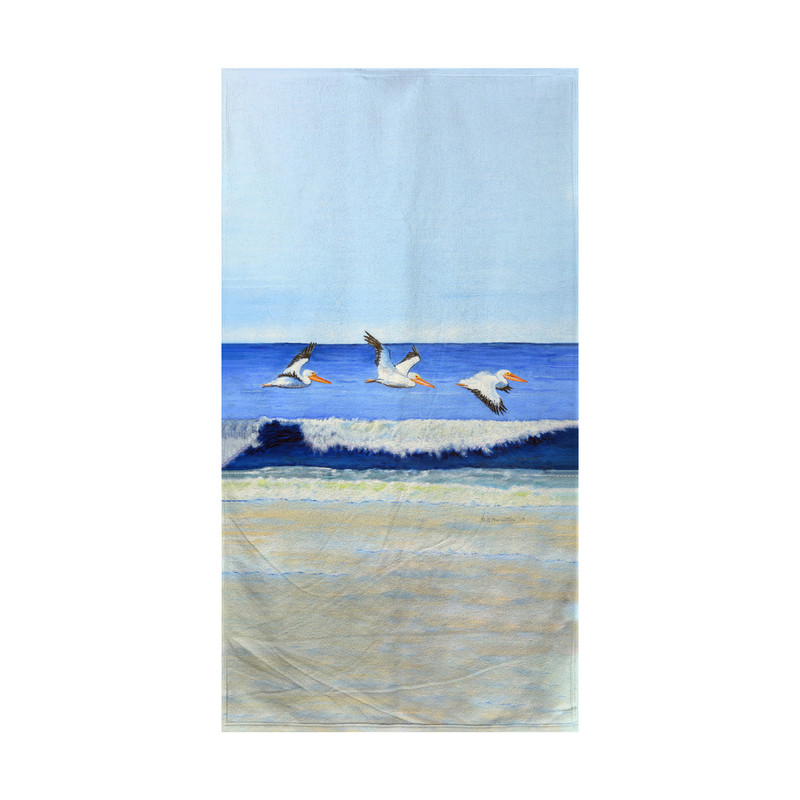 Betsy Drake Skimming the Surf Beach Towel Main image