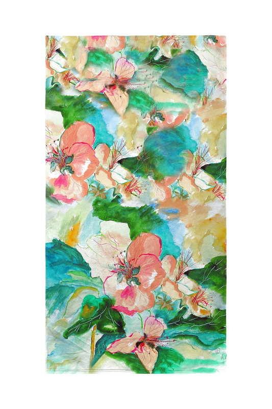 Betsy Drake Apple Blossoms Beach Towel Main image