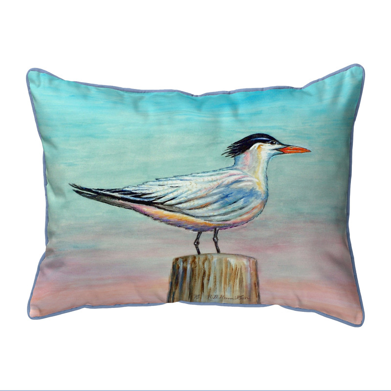 Betsy Drake Royal Tern Large Indoor/Outdoor Pillow 16x20 Main image