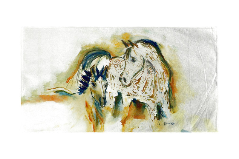 Betsy Drake Mare & Colt Beach Towel Main image