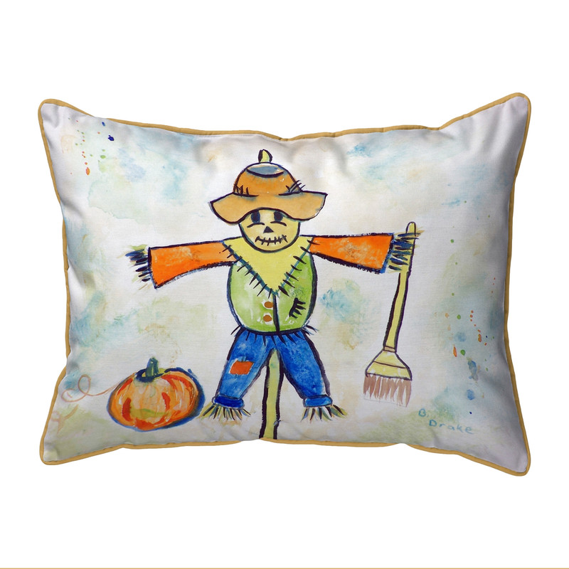 Betsy Drake Scarecrow Large Indoor/Outdoor Pillow 16x20 Main image