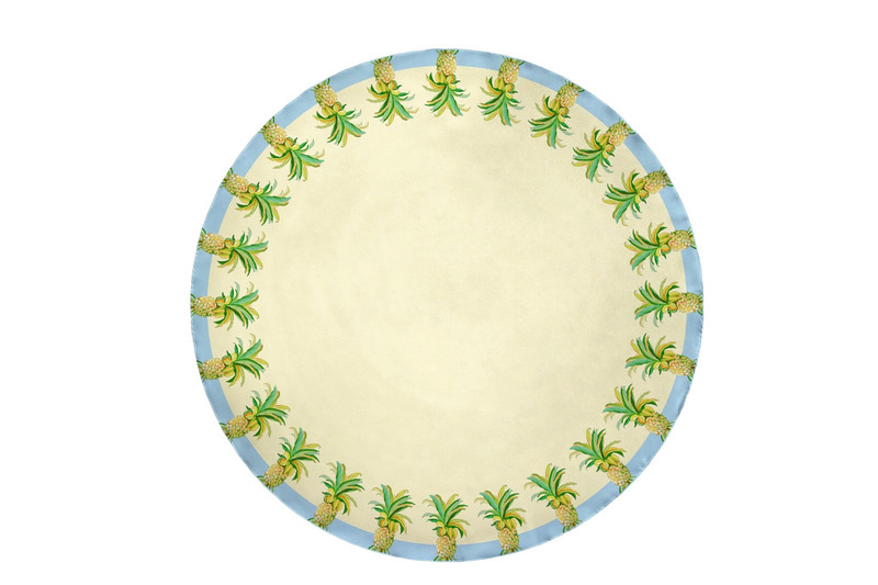 Betsy Drake Pineapples Table Cloth 68 Main image
