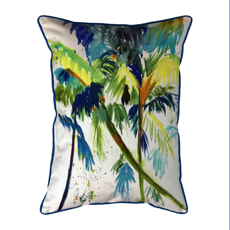 Betsy Drake Leaning Palm Large Indoor/Outdoor Pillow 16x20 Main image