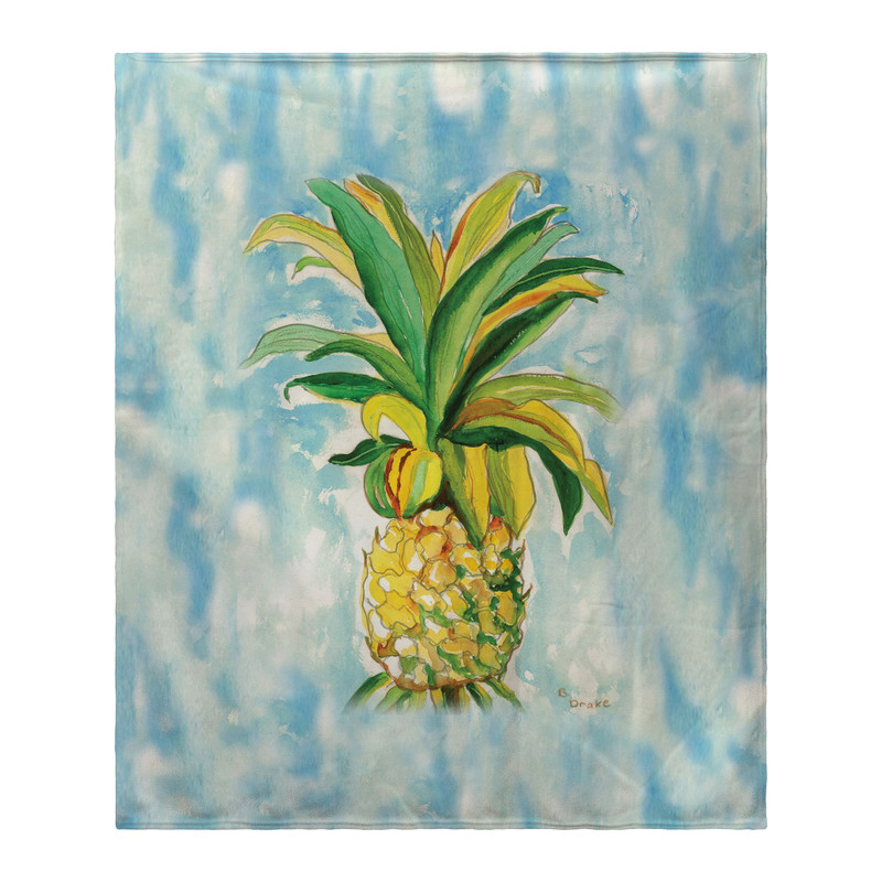 Betsy Drake Pineapple Fleece Blanket Main image