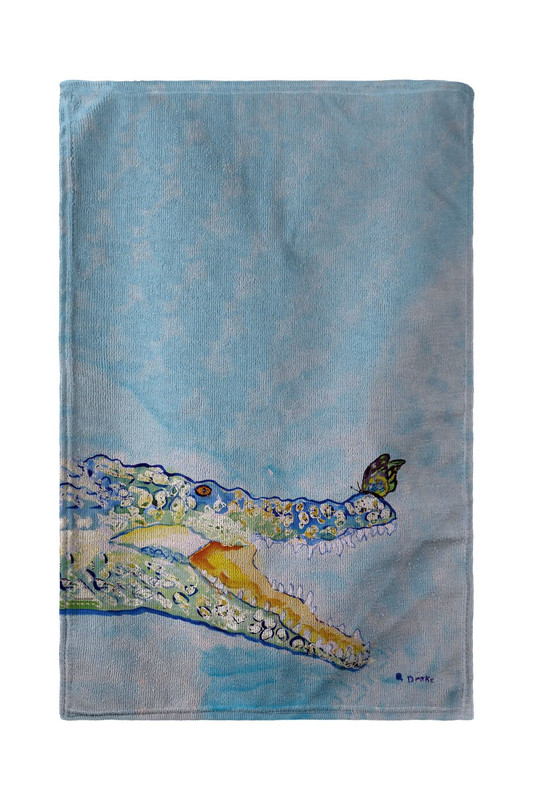 Betsy Drake Croc & Butterfly Beach Towel Main image