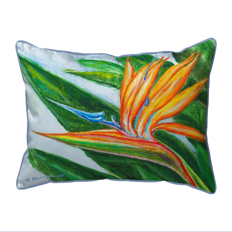 Betsy Drake Bird of Paradise Extra Large 20 X 24 Indoor / Outdoor Pillow Main image