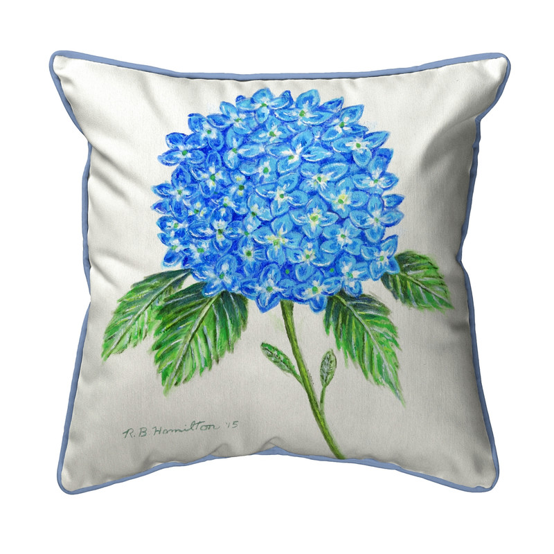 Betsy Drake Hydrangea Flower Extra Large 22 X 22 Indoor / Outdoor Pillow Main image