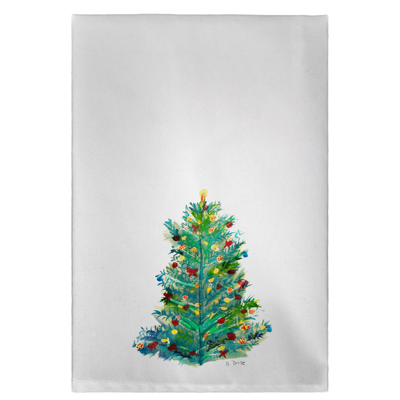 Betsy Drake Christmas Tree Guest Towel Main image
