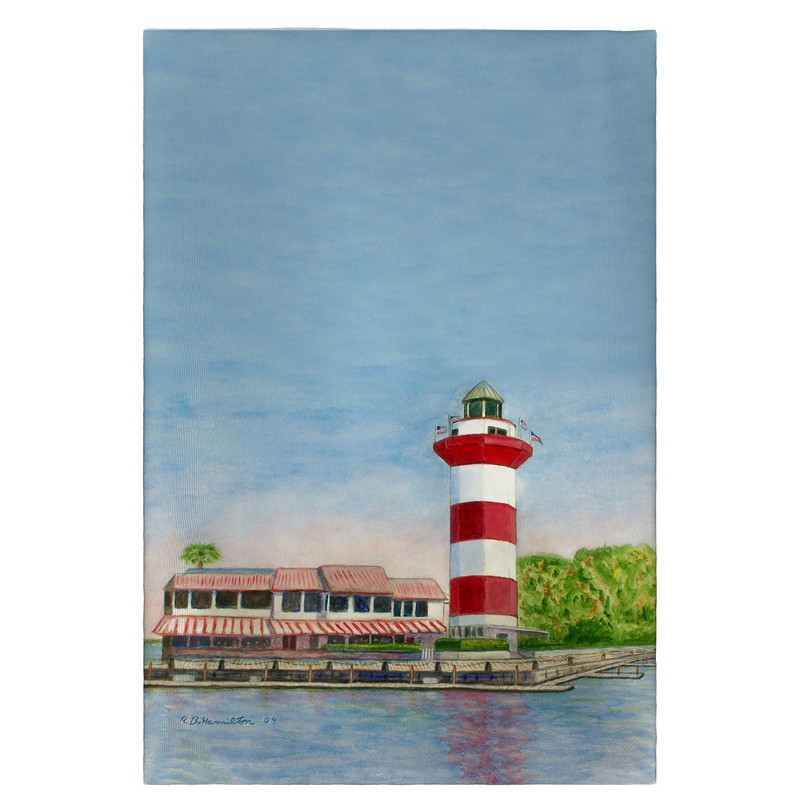 Betsy Drake Hilton Head Lighthouse Guest Towel Main image