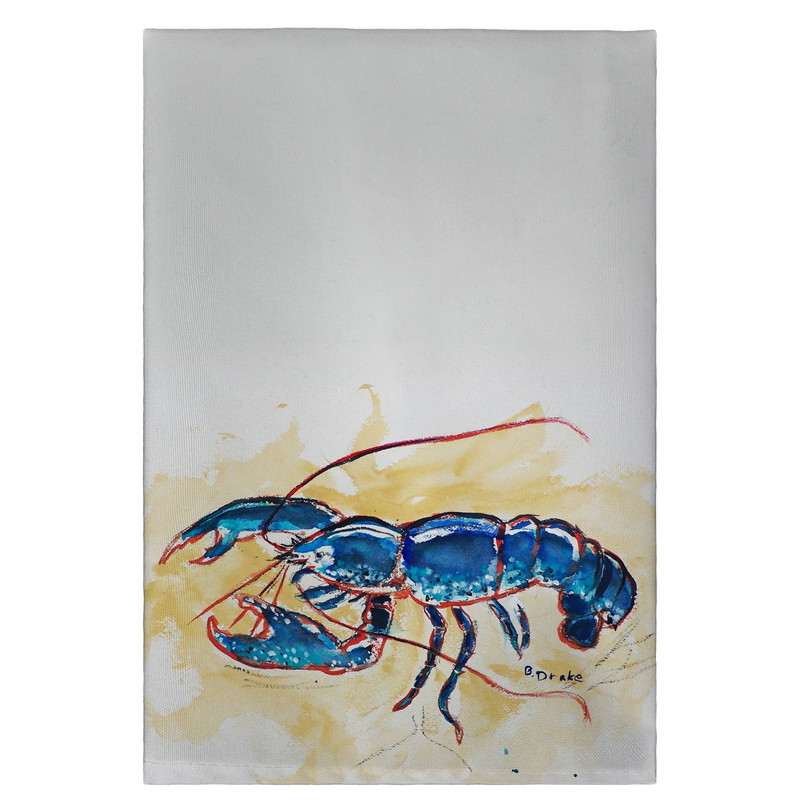 Betsy Drake Blue Lobster Guest Towel Main image