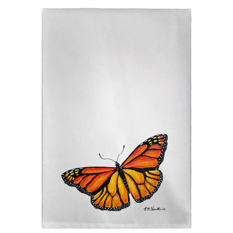 Betsy Drake Spreadwing Monarch Guest Towel Main image