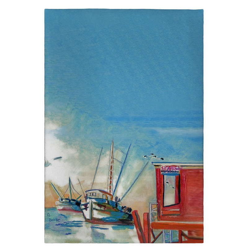 Betsy Drake Shrimpboat Guest Towel Main image