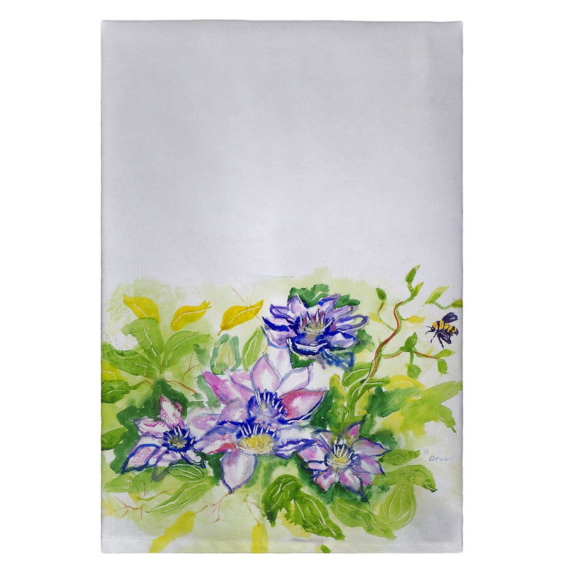 Betsy Drake Clematis Guest Towel Main image