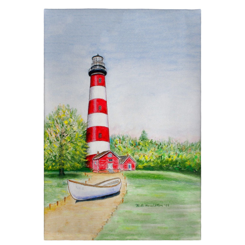 Betsy Drake Chincoteague Lighthouse Guest Towel Main image