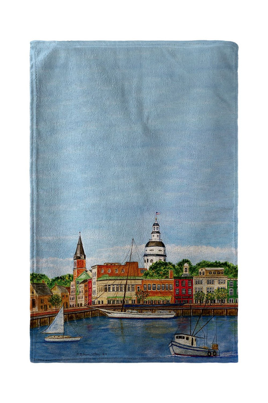 Betsy Drake Annapolis City Dock Kitchen Towel Main image