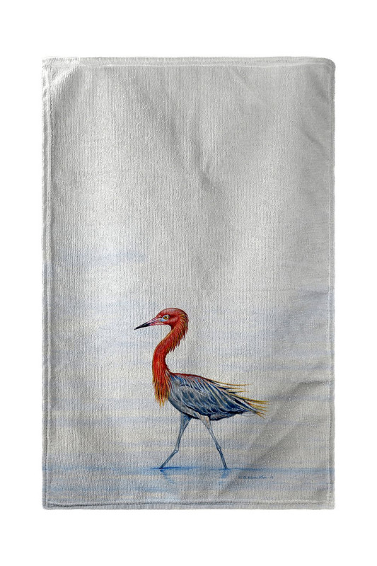 Betsy Drake Reddish Egret Kitchen Towel Main image