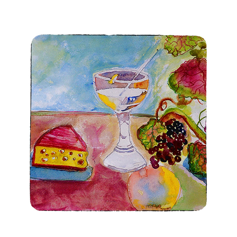 Betsy Drake Wine & Cheese Coaster Set of 4 Main image