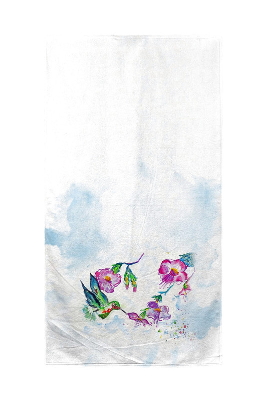 Betsy Drake Feeding Hummingbird Beach Towel Main image