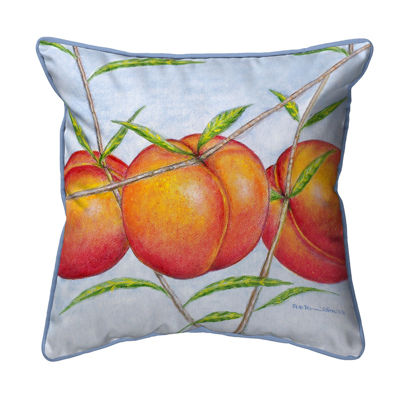 Betsy Drake Peaches Small Pillow 12x12 Main image